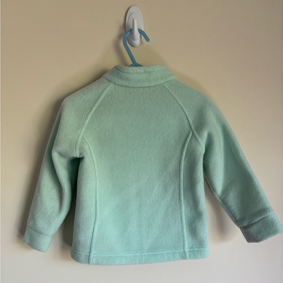 Columbia Girls' Benton Springs Fleece Jacket Light Green Sweater Size 2T - Picture 2 of 8